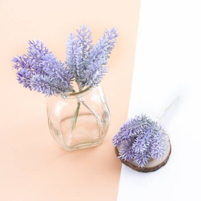 6 Artificial Decorative Lavender Plants