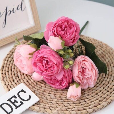 Artificial Peony Flowers For Home Decor Artificial Plants Bedroom Departments Dining Room Entryway Living Room Rooms