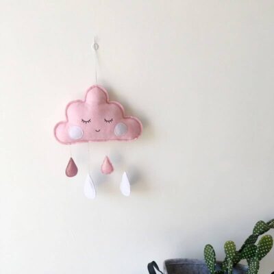 Cute Smiling Clouds for Kids Room