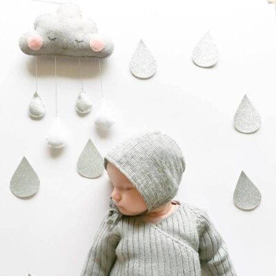 Cute Smiling Clouds for Kids Room