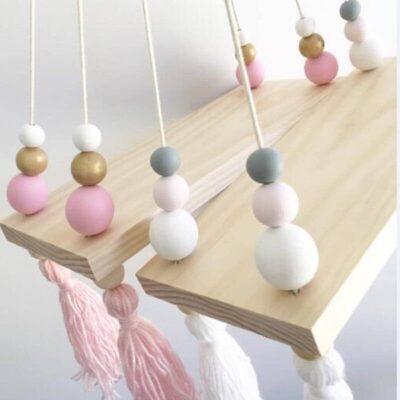 Nordic Style Wooden Storage Shelf