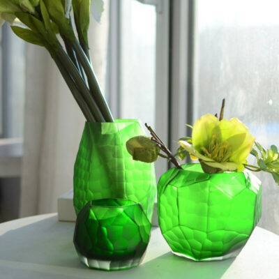Modern Colored Glass Vase Bedroom Departments Dining Room Entryway Living Room Rooms Vases
