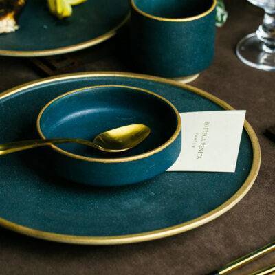 Nordic Green Ceramic Tableware