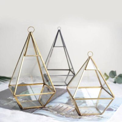 Geometric Glass Vase Bedroom Departments Dining Room Entryway Living Room Rooms Vases 