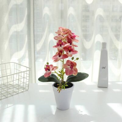 Artificial Phalaenopsis Flower Bonsai Artificial Plants Bathroom Bedroom Departments Dining Room Entryway Kids Room Living Room Rooms